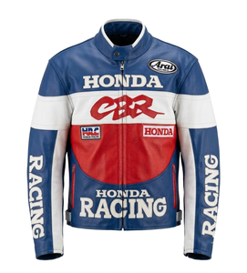 เสื้อแจ็คเก็ตหนังวัวแท้สำหรับนักแข่งรถ Zonda Professional สำหรับผู้ชาย/Chaqueta ตัดเย็บตามสั่งสำหรับขับขี่บนสนามแข่ง พร้อม Hump Level 2 CE - Product Image 1