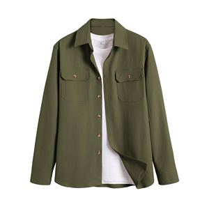 เสื้อเชิ้ตยีนส์ผู้ชายสไตล์ยุโรป ผ้าฝ้าย ระบายอากาศ แขนยาว สีน้ำเงิน ทรงปกติ ติดกระดุม ลุคสบายๆ - Product Image 1