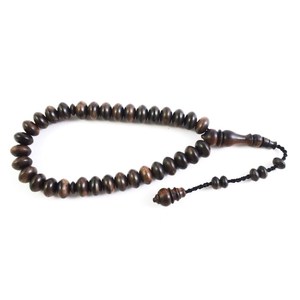 Perles de prière islamiques en bois naturel de haute qualité, fabriquées à la main, design personnalisé, personnalisation possible. - Product Image 3