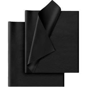 Set di 30 Fogli di Carta Velina Nera 14x20 Pollici per Confezioni Regalo e Lavori Fai-da-Te per Matrimoni, Compleanni e Natale - Product Image 1