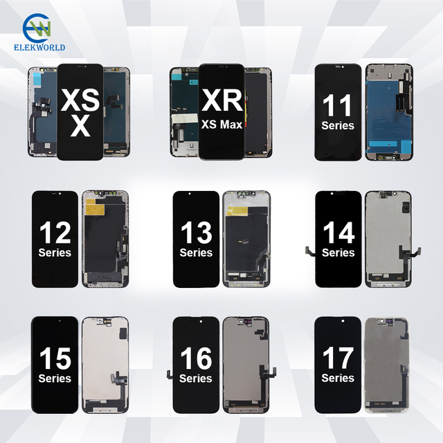 Cell Phone LCDs for iPhone 17 Series 16 15 14 13 12 11 Screen Assembly Replacement Mobile Phone Lcd Digitizer Touch for IPhone