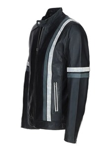เสื้อแจ็คเก็ตหนังสีดำสำหรับผู้ชาย รุ่น Ryker - Product Image 3