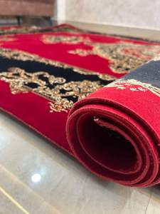 Tapis en soie pure de qualité supérieure, noué à la main, tapis design moderne, antidérapant, revêtement de sol de luxe pour salon, hôtel, salle de séjour - Product Image 4