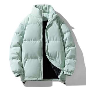 Nouvelle veste matelassée décontractée pour homme, tendance, en coton épais, col montant, coupe ample, avec capuche intégrée - Product Image 2