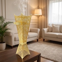 Nouveau design M R Handicrafts – Grand brûleur d'encens aromatique en métal écologique, parfum musc, pour charbon de bois, décoration style indien pour maison et hôtel