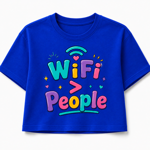เสื้อครอปท็อปผู้หญิง แขนสั้น คอกลม ลาย Kindness Wins ผ้าคอตตอนเจอร์ซีย์ 100% ระบายอากาศได้ดี สวมใส่สบาย เหมาะสำหรับฤดูใบไม้ผลิ ลายพิมพ์แบบรีดร้อน - Product Image 1