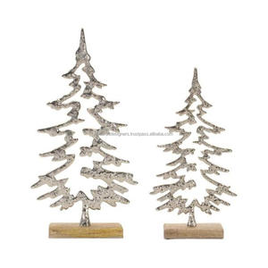 Objeto navideño de metal fundido de Calidad exclusiva, modelos sólidos de árbol de Navidad en 3 diseños diferentes a precio competitivo - Product Image 6