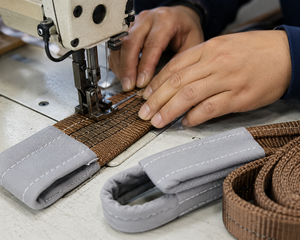 Sangle de levage en polyester double plis à double boucle (œil-œil) pour manutention de bobines d'acier, 6 tonnes, fabrication Vietnamienne, commande en gros disponible - Product Image 3