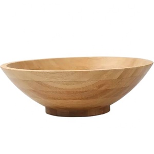 Bol à salade en bois de mangue écologique, bol robuste en bois d'apparence fantaisiste de qualité supérieure, bol de mélange de Collection en bois fabriqué à la main - Product Image 1