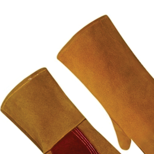 Holy Signs International AB Grade Brown Cowhide Leather Durable Powder-Free Silicone-Free <b>Latex</b>-Free Sterile Straight <b>Gloves</b> - Product Image 3
