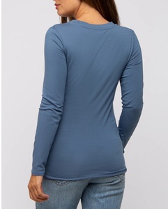 Nouveaux T-shirts de maternité 2026 au design optimal pour femmes, respirants, prix de gros, vêtements d'allaitement personnalisés - Product Image 4