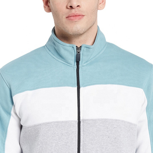 Top Quality Men Tracksuit 100% Cotton Multi Color Full Zipper Stand Collar Tracksuit Sportswear Gym Wear Winterwear Tracksuits - Product Image 6