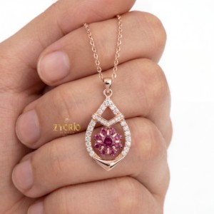 High Quality 925 Sterling Silver Rose Gold Zircon <b>Ring</b> CZ Diamond Women Jewelry Custom Wedding Engagement Supplier - Product Image 1