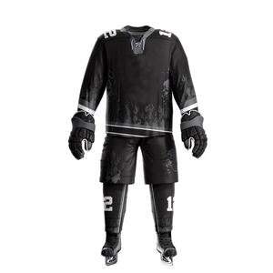 Uniforme de Hockey sobre Hielo de Poliéster para Hombre y Mujer, Conjunto de Jersey y Pantalones con Logotipo Personalizado, Proveedor OEM - Product Image 2