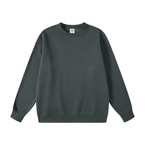 Sudadera de Cuello Redondo para Hombre, Estilo Casual, Oversize, 100% Algodón, 330 Gramos, Hombros Caídos, Ropa Urbana, Venta al Por Mayor, Alta Calidad - Product Image 2