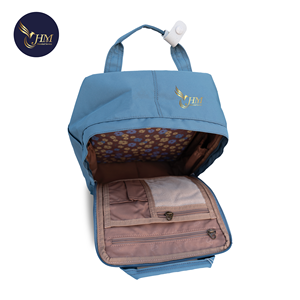 Multi <b>Compartments</b> Waterproof Polyester Laptop <b>Backpack</b> Unisex Lightweight Durable Design for School Work Travel Use - Product Image 2