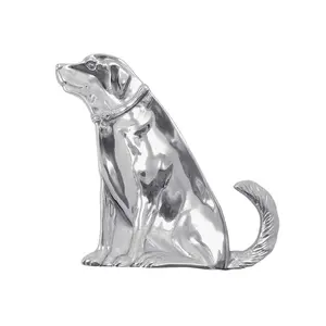 Sculpture d'animal en aluminium plaqué or, faite à la main, de luxe, décoration d'intérieur haut de gamme, statue moderne antique polie - Product Image 1