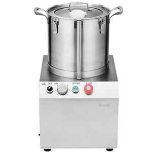 Robot da Cucina in Acciaio Inox di Grado Alimentare da 15,9 Quarti con 2 Lame Extra a Curva S per Tritare Verdure - Product Image 1