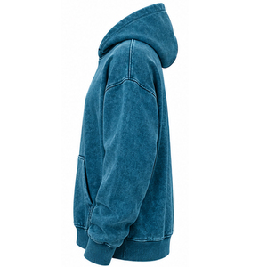 Sudadera con Capucha Vintage Lavada al Ácido al por Mayor para Hombre y Mujer, Unisex, de Forro Polar Grueso, Estilo Urbano, Fabricante de Ropa con Marca Personalizada - Product Image 2