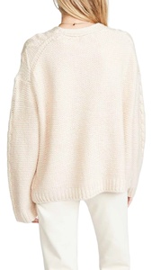 Cardigan long en maille torsadée unie à boutons pour femme, style décontracté, idéal pour l'hiver – Vente en gros - Product Image 2