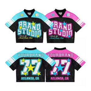 Camiseta Deportiva Corta de Malla Rosa Personalizada para Mujer, Estilo Oversize, con Estampado de Número, Transpirable, Venta al por Mayor OEM - Product Image 2