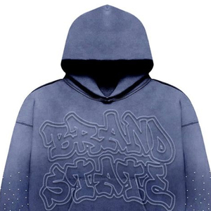 Sudadera con Capucha Personalizada con Pedrería en Relieve para Hombre, Estilo Urbano Oversize, de Felpa Francesa de Algodón, Moda Otoñal, Precios Bajos - Product Image 2