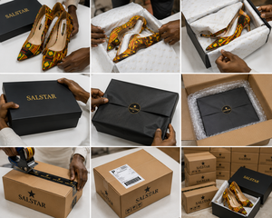 Chaussures à talons aiguilles personnalisées pour femmes, style africain, à carreaux, pour soirée, fabricant OEM & ODM - Product Image 6