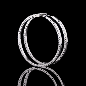 Pendientes de Aro con Diamantes, Chapados en Oro de 14K, Diamantes Cultivados en Laboratorio, Certificados por IGI, Joyería Fina para Bodas y Fiestas - Product Image 2