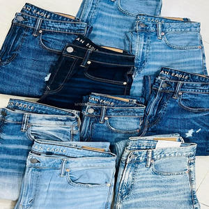 Vêtements pour femmes, jeans en stock, authentiques, de marque, en coton, style mixte, pantalons en denim décontractés à la mode, vintage, lavés, Bangladesh - Product Image 2