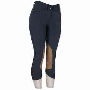 Pantalones de equitación de cintura alta para mujer, largos, de punto, de nailon y elastano, elásticos en cuatro direcciones, de color liso con bolsillos 2026 - Product Image 5