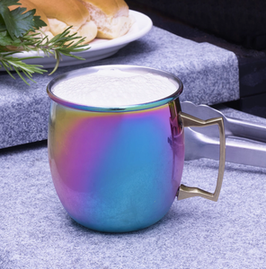 แก้วมอสโกมิวล์สแตนเลสสตีลพรีเมียมสีรุ้ง |   แก้วกาแฟเคลือบ PVD พร้อมโลโก้สั่งทำ - Product Image 4