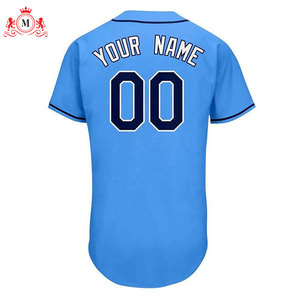 Conjunto de Uniforme de Béisbol para Hombre, Camiseta Azul Claro con Pantalones Negros, Nombre del Equipo Personalizado, 00, Poliéster Transpirable, Talla Adulto - Product Image 6