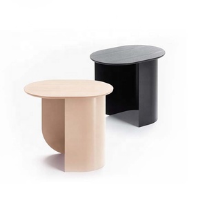 Mesa auxiliar de madera y Metal, mesa moderna de lujo, de Metal, para oficina, hogar, habitación, restaurante, redonda, hecha en la India - Product Image 3