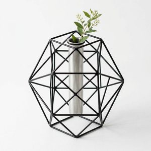 Handmade 27 cm Premium <b>Silver</b> <b>Wire</b> Cage Brass Vase Home Decor Hotel Wedding Table Centerpiece Elegant Flower Vase - Product Image 4