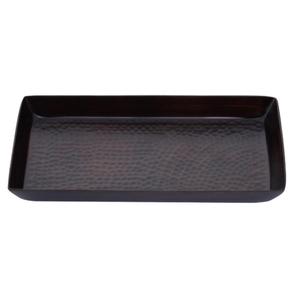 Bandeja Negra de Uso Comercial, Diseño Simple, Bandejas Decorativas para Servir, Hechas a Mano, Forma Rectangular, Bandeja Artesanal para Restaurantes - Product Image 1