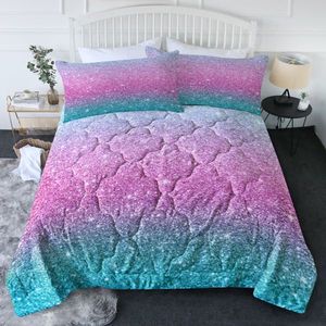 Ultra Soft Romantic All-Season 3-Piece Reversible <b>Comforter</b> <b>Set</b> Twin Size Quilt Bedding - Product Image 1