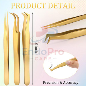 Accesorios de Belleza para Salón, Juego de Pinzas para Pestañas, Juego de Pinzas para Pestañas de Primera Calidad, Juego de Pinzas para Pestañas de Precisión - Product Image 2