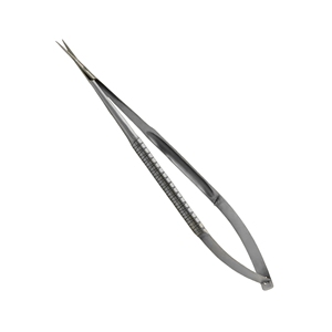 Factory Price Professional Stainless Steel Cuticle Scissors Curved Sharp Blade Precision Nail Cuticle Trimmer with Spring Handle - Product Image 1