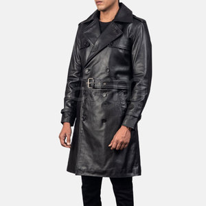 Abrigo Largo de Invierno 2026, Diseño Personalizado, Alta Calidad, Precio al por Mayor, Abrigo de Cuero Ligero para Hombre - Product Image 5