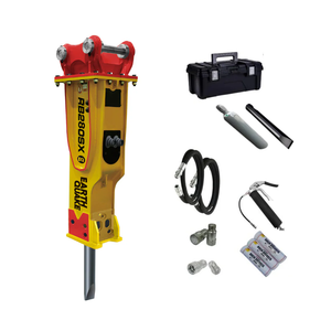 Achetez un marteau brise-roche robuste pour l'exploitation minière, forte force d'impact pour le concassage de gros rochers, conçu pour les excavatrices de 1 à 50 tonnes, qualité supérieure - Product Image 1