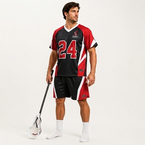 Uniforme de Lacrosse Personalizable, Top 100% Poliéster, Precio Razonable, con Servicio OEM, Oferta en Venta, Uniforme de Lacrosse Transpirable - Product Image 1