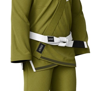 Kimono de BJJ Unisex 100% Algodón 380g Personalizable Transpirable Corte Regular Logotipo Frontal Adulto Profesional Competición Brasileña - Product Image 5