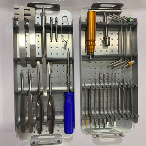 Juego de Instrumentos Quirúrgicos para Fragmentos Óseos Pequeños de Miembros Superiores, Instrumentos de Cirugía Ortopédica Manuales de Acero Inoxidable de Alta Calidad - Product Image 1