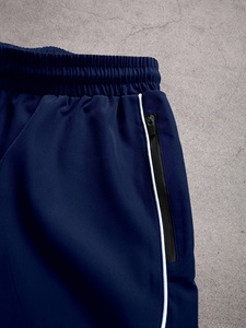 Secure <b>Zip</b> <b>Pockets</b> for Gym and Sports in Red Athletic Cargo <b>Shorts</b> Men Performance Fabric <b>with</b> Elastic Waist - Product Image 5