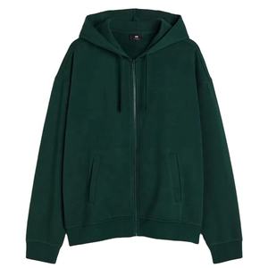 Sweat-shirt polaire tendance de couleur unie pour hommes 300g Sweat-shirt à capuche en coton et polyester de style américain avec motif à carreaux Utilisation hivernale en extérieur - Product Image 1