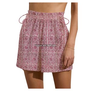 Shorts d'été décontractés pour femmes à taille haute, imprimé floral, avec cordon de serrage – Nouveauté tendance - Product Image 1