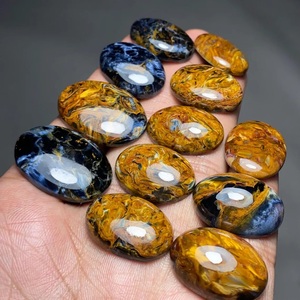 Premium High Quality Natural Blue Brown Golden Pietersite Cabochon Loose Gemstone For Jewelry Loose <b>Stone</b> Selected Each Piece - Product Image 3