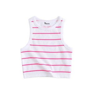 Camiseta sin mangas elástica personalizada de poliéster y elastano para gimnasio, fitness, ropa deportiva flexible para mujer, chaleco de entrenamiento al por mayor - Product Image 2