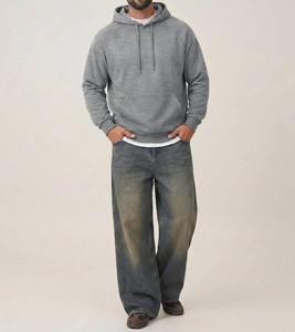 Sudadera con Capucha Personalizada para Hombre, de Spandex/Algodón, con Cierre, Estilo Casual Elegante, 480g de Peso de Tela, Servicio OEM, Pedidos al por Mayor - Product Image 4