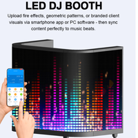 Écran LED P2 d'intérieur pour cabine DJ et réception 1920x960mm Résolution 4K Étanche IP45 Luminosité 800cd